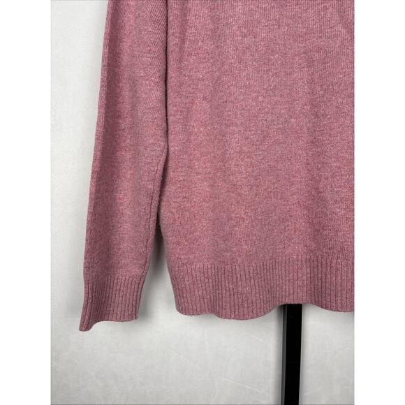 J. Crew Men’s Supersoft Lambswool Blend Crewneck Sweater Large Light Red Preppy - Picture 12 of 13